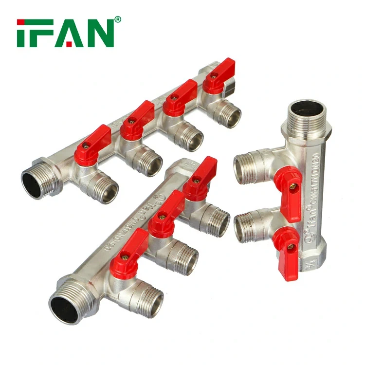 PEX पाइप के लिए पीतल का मैनिफोल्ड
